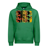 Emerald juneteenth brush stroke 2 Urban Hoodie - HRA Design Shop