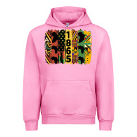Fuchsia Pink juneteenth brush stroke 2 Urban Hoodie - HRA Design Shop