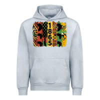 Heather Grey juneteenth brush stroke 2 Urban Hoodie - HRA Design Shop