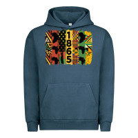 Pigment Midnight Navy juneteenth brush stroke 2 Urban Hoodie - HRA Design Shop