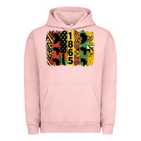 Pigment Salmon juneteenth brush stroke 2 Urban Hoodie - HRA Design Shop