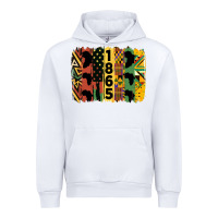 White juneteenth brush stroke 2 Urban Hoodie - HRA Design Shop