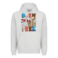 Born To Be Free With Skeleton 4th Of July Premium Hoodie | Teevron