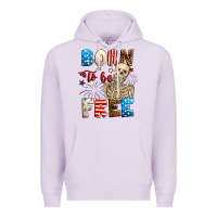 Lilac Born to be free with skeleton 4th of july Premium Hoodie - Neo Western