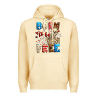Pina Colada Born to be free with skeleton 4th of july Premium Hoodie - Neo Western
