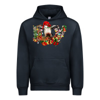 Navy christmas joy cow Urban Hoodie - CowhideDigitalArt