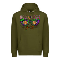 Army Green halloween girl Premium Hoodie - CowhideDigitalArt