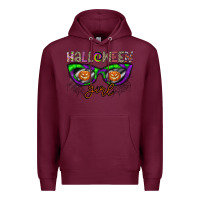 Burgundy halloween girl Premium Hoodie - CowhideDigitalArt