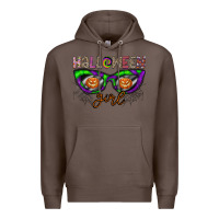 Coffee halloween girl Premium Hoodie - CowhideDigitalArt