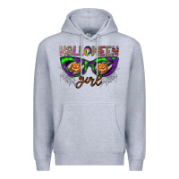 Heather Grey halloween girl Premium Hoodie - CowhideDigitalArt