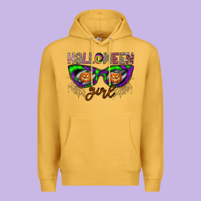 Halloween Girl Premium Hoodie Designed By Cowhidedigitalart