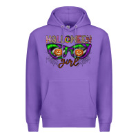 Purple halloween girl Premium Hoodie - CowhideDigitalArt