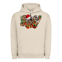 Pigment French Oak christmas joy highland cow Urban Hoodie - CowhideDigitalArt