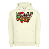 Pigment Pistachio christmas joy highland cow Urban Hoodie - CowhideDigitalArt