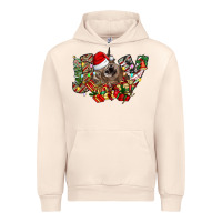 Sandshell christmas joy highland cow Urban Hoodie - CowhideDigitalArt