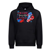 Flip Flops Fireworks & Freedom 4th Of July Urban Hoodie | Teevron
