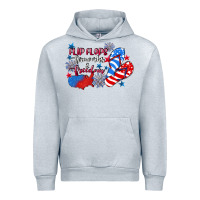 Heather Grey Flip flops fireworks & freedom 4th of july Urban Hoodie - CowGirlArtShop
