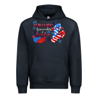 Navy Flip flops fireworks & freedom 4th of july Urban Hoodie - CowGirlArtShop