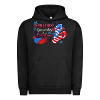 Pigment Black Flip flops fireworks & freedom 4th of july Urban Hoodie - CowGirlArtShop