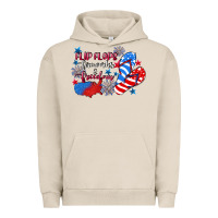 Pigment French Oak Flip flops fireworks & freedom 4th of july Urban Hoodie - CowGirlArtShop