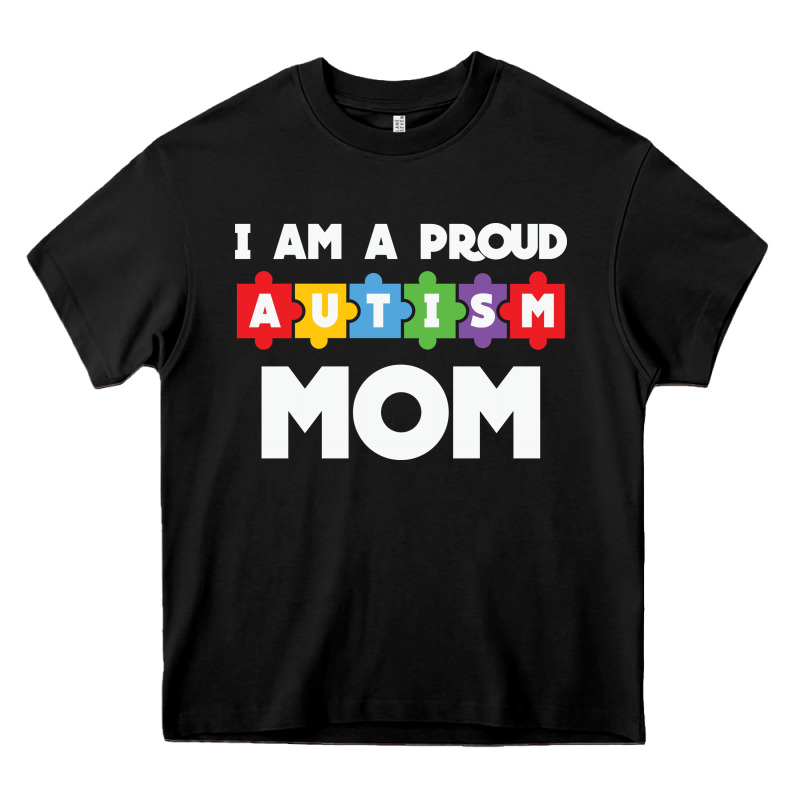 Lil Autism Mom Heavy Core Tee by CowhideDigitalArt | Teevron