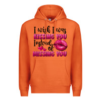 Carrot i wish i was kissing you instead of missing you Premium Hoodie - FaDigitalArtStudio