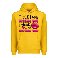 Lemon i wish i was kissing you instead of missing you Premium Hoodie - FaDigitalArtStudio