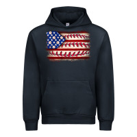 Navy Baseball American flag Urban Hoodie - Neo Western