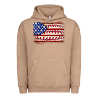 Pigment Burro Baseball American flag Urban Hoodie - Neo Western