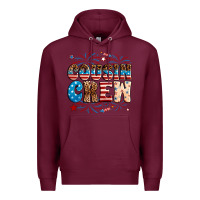 Burgundy Cousin crew Premium Hoodie - Neo Western