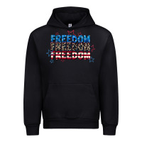 Black Freedom freedom freedom 4th of july Urban Hoodie - CowGirlArtShop