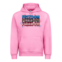 Fuchsia Pink Freedom freedom freedom 4th of july Urban Hoodie - CowGirlArtShop