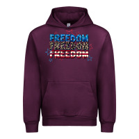 Mauve Wine Freedom freedom freedom 4th of july Urban Hoodie - CowGirlArtShop