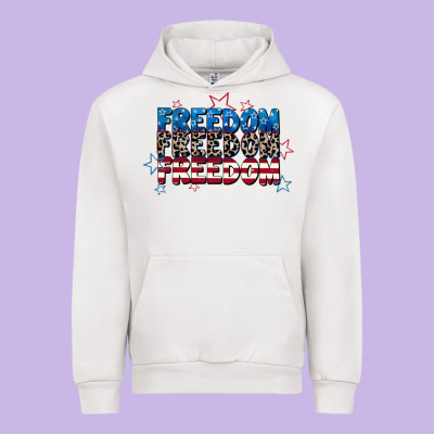 Freedom Freedom Freedom 4th Of July Urban Hoodie Designed By Cowgirlartshop