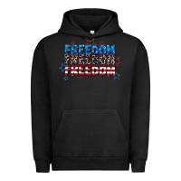 Pigment Black Freedom freedom freedom 4th of july Urban Hoodie - CowGirlArtShop