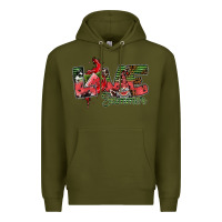 Army Green love summer Premium Hoodie - SublimationCraftShop