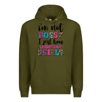 Army Green ı'm not bossy ı just have leadership skills Premium Hoodie - FaDigitalArtStudio