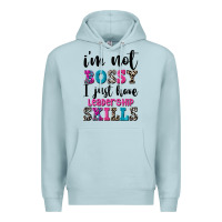 Blue Mist ı'm not bossy ı just have leadership skills Premium Hoodie - FaDigitalArtStudio