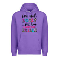Purple ı'm not bossy ı just have leadership skills Premium Hoodie - FaDigitalArtStudio