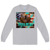 Moon Dust papa bear american flag  tumbler Long Sleeve Tee - BarkalooDesign