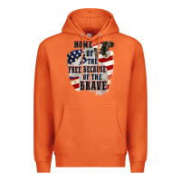 Carrot Home of the free because of the brave 4th of july Premium Hoodie - CowGirlArtShop
