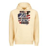 Pina Colada Home of the free because of the brave 4th of july Premium Hoodie - CowGirlArtShop