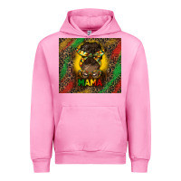 Fuchsia Pink juneteenth afro bun mama tumbler Urban Hoodie - HRA Design Shop