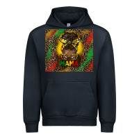 Navy juneteenth afro bun mama tumbler Urban Hoodie - HRA Design Shop