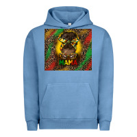 Pigment Pebble Blue juneteenth afro bun mama tumbler Urban Hoodie - HRA Design Shop