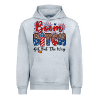 Heather Grey Boom bitch get out the way Urban Hoodie - Neo Western