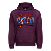 Mauve Wine Boom bitch get out the way Urban Hoodie - Neo Western