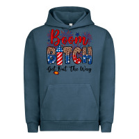 Pigment Midnight Navy Boom bitch get out the way Urban Hoodie - Neo Western