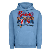 Pigment Pebble Blue Boom bitch get out the way Urban Hoodie - Neo Western