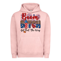 Pigment Salmon Boom bitch get out the way Urban Hoodie - Neo Western